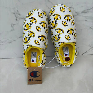 Champion Womens Super Meloso Smiles Clog Slide White Size 8